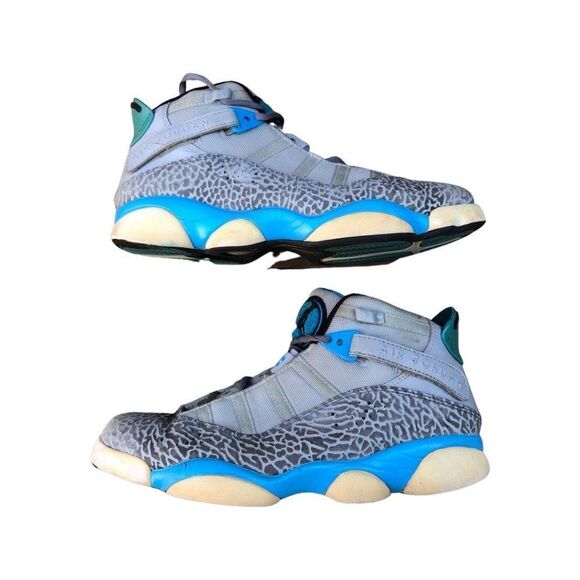 Rare 2013 Air Jordan 6 Rings Powder Blue Elephant Size 9 - Picture 5 of 16